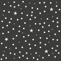 Star Polka Dot Dark Gray Background vector
