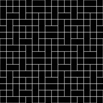White Square Block Seamless on Black Background vector