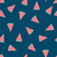 Watermelon Indigo Blue Background vector