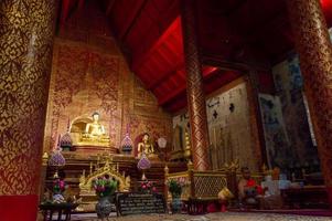 CHIANG MAI THAILAND11 JANUARY 2020Phra Singh Buddha statueBuddha images are Chiang Saen art.Presumably built on B.E. 1888.on CHIANG MAI THAILAND11 JANUARY 2020