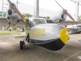 Royal Thai Air Force Museum BANGKOKTHAILAND18 AUGUST 2018 The exterior of the aircraft has many large aircraft. To learn more closely. on18 AUGUST 2018 in Thailand.