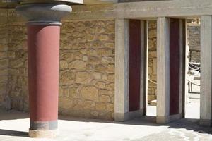 Knossos palace at Crete, Greece Knossos Palace, is the largest Bronze Age archaeological site on Crete and the ceremonial and political centre of the Minoan civilization and culture photo