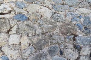 The texture of the stone fence. photo