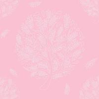 White Tree on Pink Background vector