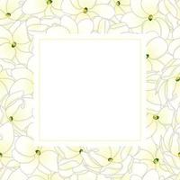 Arabian Jasmine Banner Card. vector