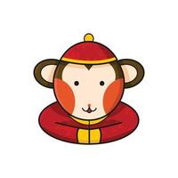 Monkey Chinese  Vector