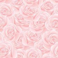 Pink Rose Seamless Background vector