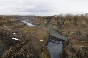 Hafragilsfoss Canyon Iceland photo