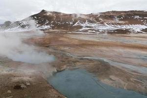 área geotérmica de hverir, islandia foto