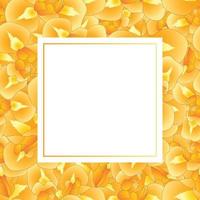 Orange Iris Flower Banner Card vector