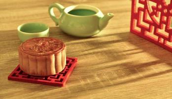 Mooncakes It is used to pay respect to the moon. It is an important item used in the Chinese Mid-Autumn Festival. photo