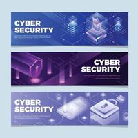 Cyber Security Banner vector