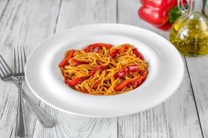 Roasted Red Pepper Spaghetti photo