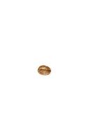 One grain of coffee on a white background. Isolate. Lifestyle photo