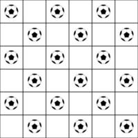 Football Ball Black Grid White Background vector