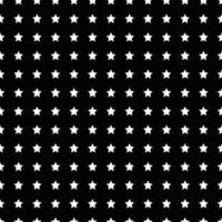 White Star Seamless on Black Background vector