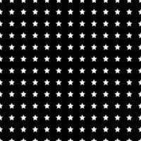 White Star Seamless on Black Background vector