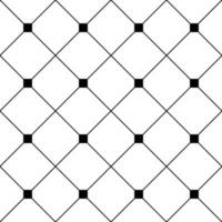 Black Square Diamond Grid White Background. Classic Minimal Pattern Texture Background. vector