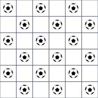 Football Ball Navy Blue Grid White Background vector