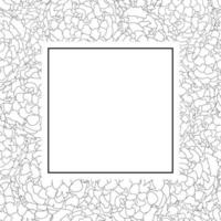 Marigold Outline Banner Card vector