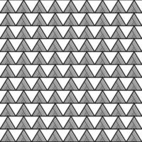 Black Triangle Aztec Seamless on White Background. Vector Illustration