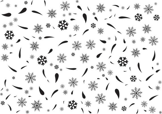 tropical and polka leaf black pattern