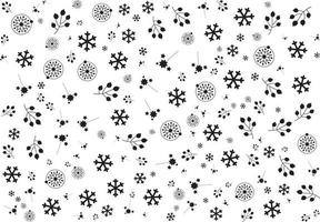 floral pattern with cute flower vector