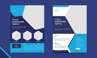 digital business agency social media post template design. Corporate Business Flyer Design, vector, leaflet, cover, marketing, layout,