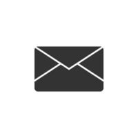 Email solid icon vector