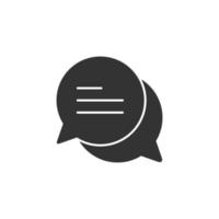 Chat Solid Icon vector