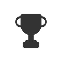 Trophy icon isolated on white background. Vector eps10