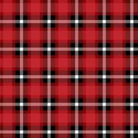 Seamless plaid checkered fabric pattern. vector