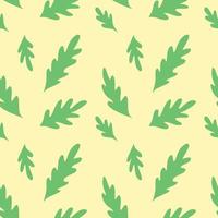 seamless background pattern with leaves botanic style vector