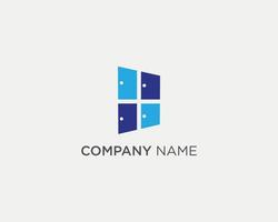 plantilla de diseño de logotipo de ventanas de puerta vector