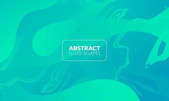 Abstract Blue Fluid Wave Background vector