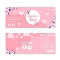 Happy Valentine's Day Banner Template Flat Design Illustration Editable of Square Background for Social media, Love Greeting Card or Web vector