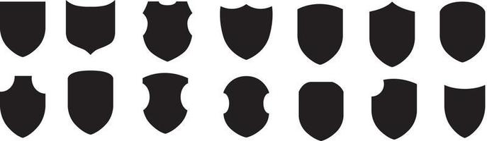 Shield icons set. Protect shield vector