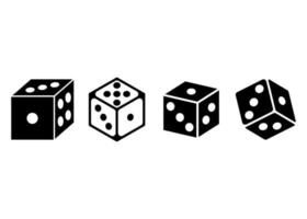 Dice icon design template vector isolated