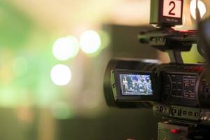 Journalists are recording meeting conference photo