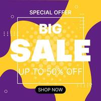 colorful sale banner design template.business promotion background.vector illustration vector