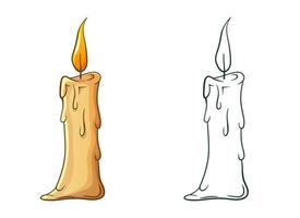 Melting wax candle of hand holding smart phone, illustration - Stock Image  - C039/5247 - Science Photo Library