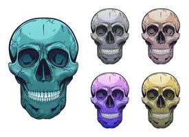 Skull vector design illustration isolated on white background