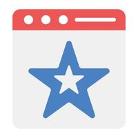 An icon design of web ranking, flat style vector