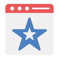 An icon design of web ranking, flat style vector