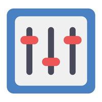 Volume equalizer vector, sound controller in flat style vector