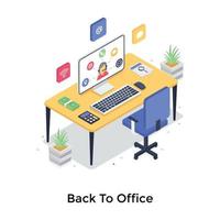 Back To Office vector