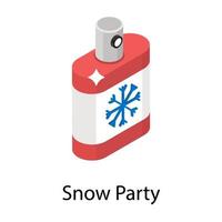 Snow Party Concepts vector