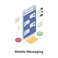 Mobile Messaging Concepts vector