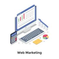 Web Marketing Concepts vector