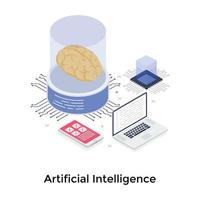 Artificial Intelligence Concepts vector